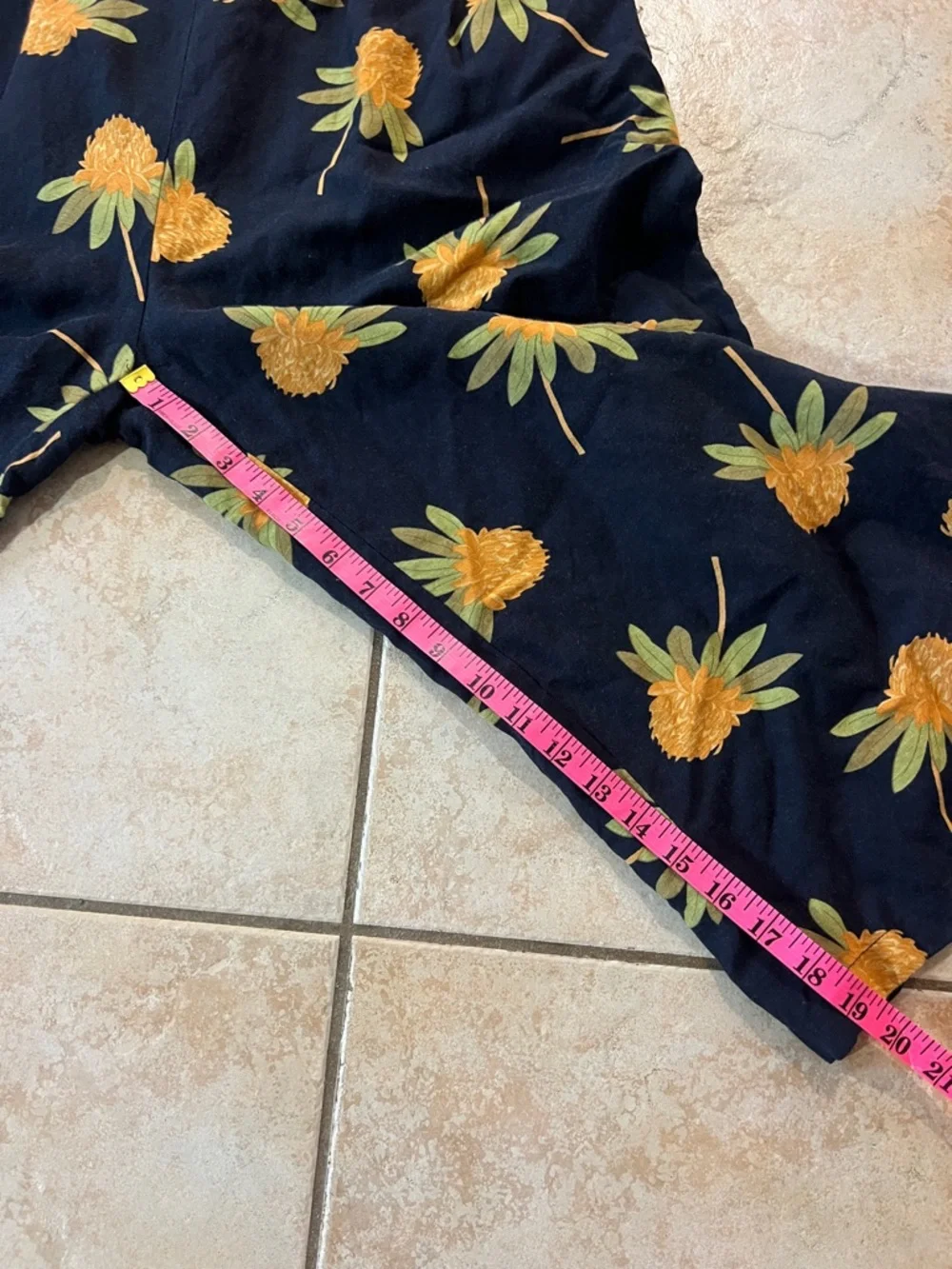 Princess Highway Waratah Print Black Jumpsuit with‎ Orange Protea Floral, Sz 12